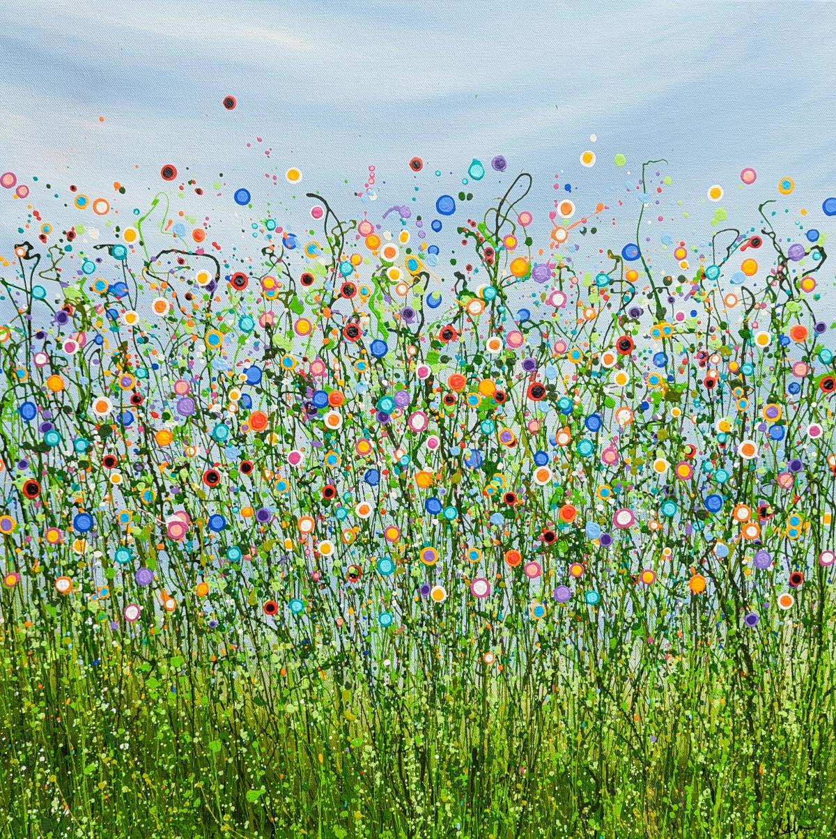 Schönheit im Chaos, Originalgemälde, Landschaft, zeitgenössisch (Zeitgenössisch), Painting, von Lucy Moore