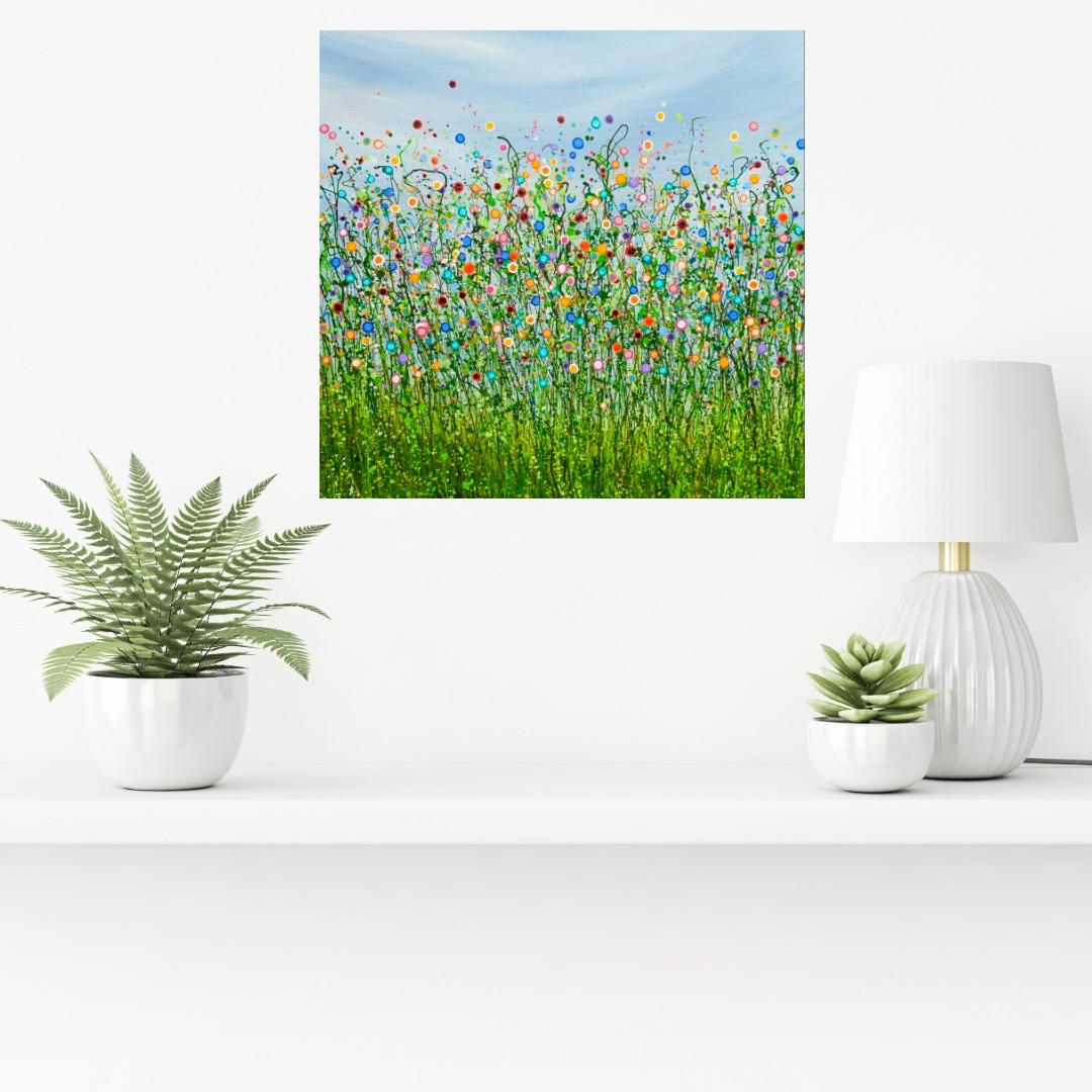 Schönheit im Chaos, Originalgemälde, Landschaft, zeitgenössisch im Angebot 3