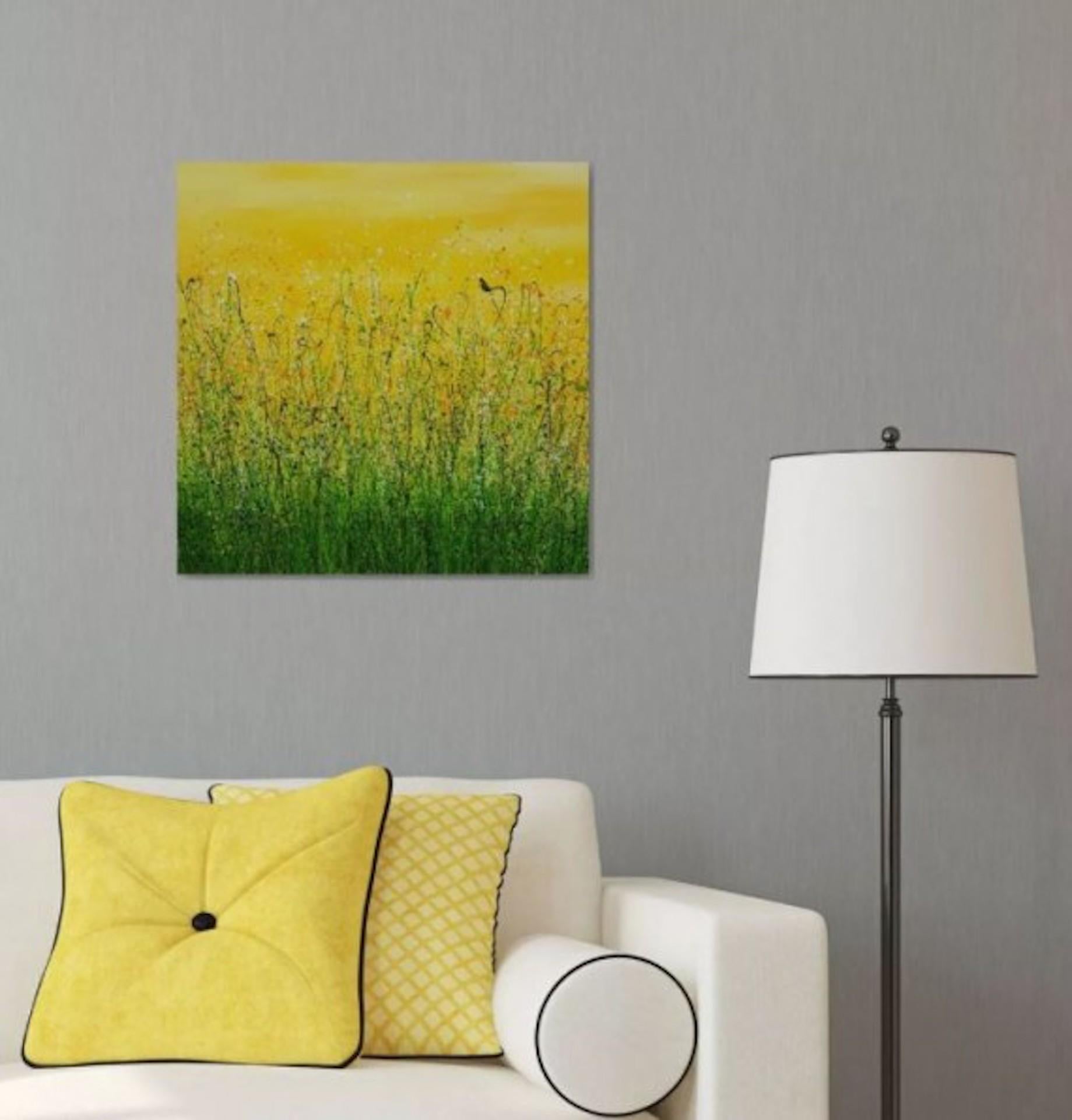 Bring Me Sunshine n° 5, Lucy Moore, peinture florale originale de paysage, abordable en vente 2