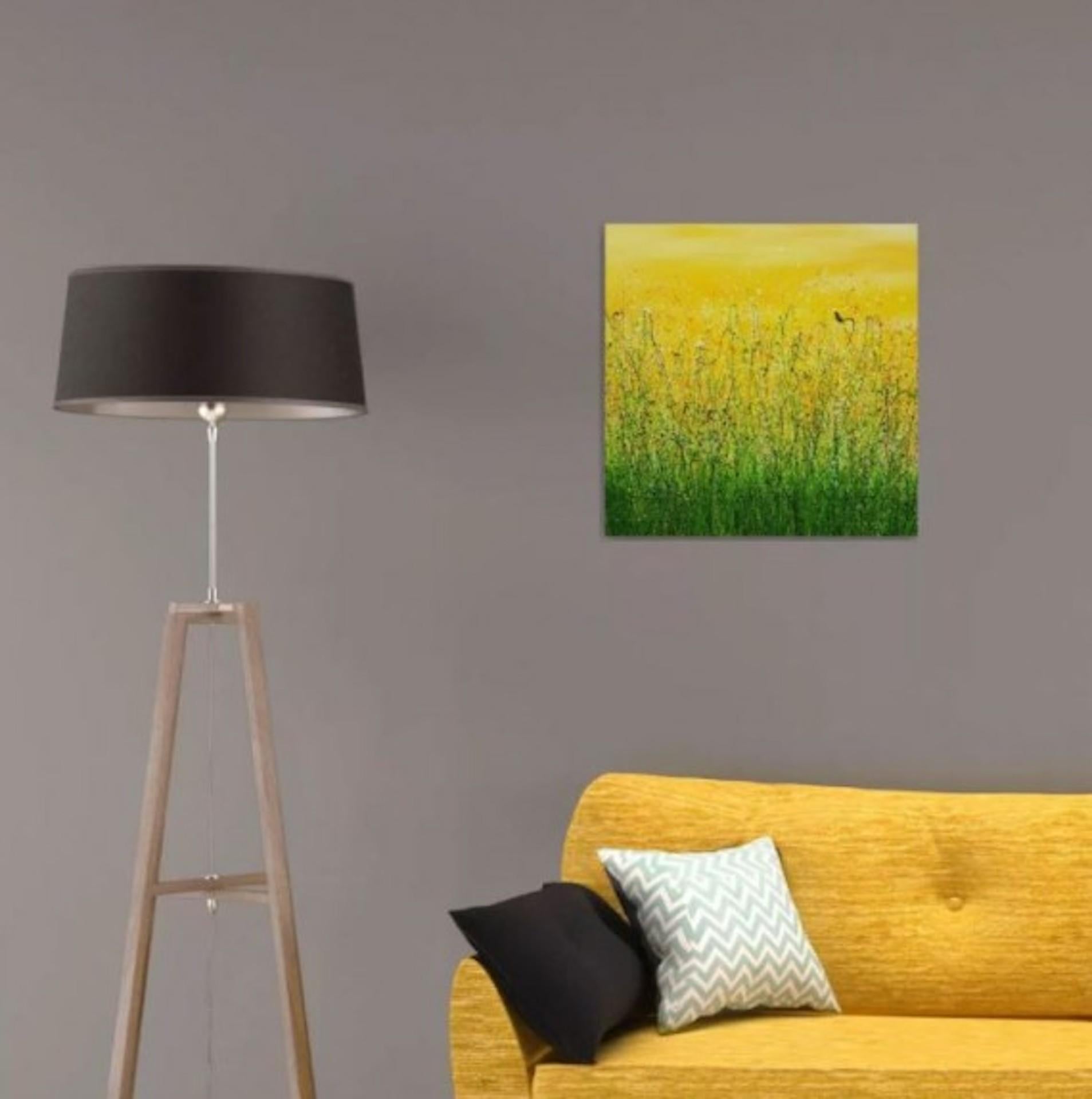 Bring Me Sunshine n° 5, Lucy Moore, peinture florale originale de paysage, abordable en vente 3