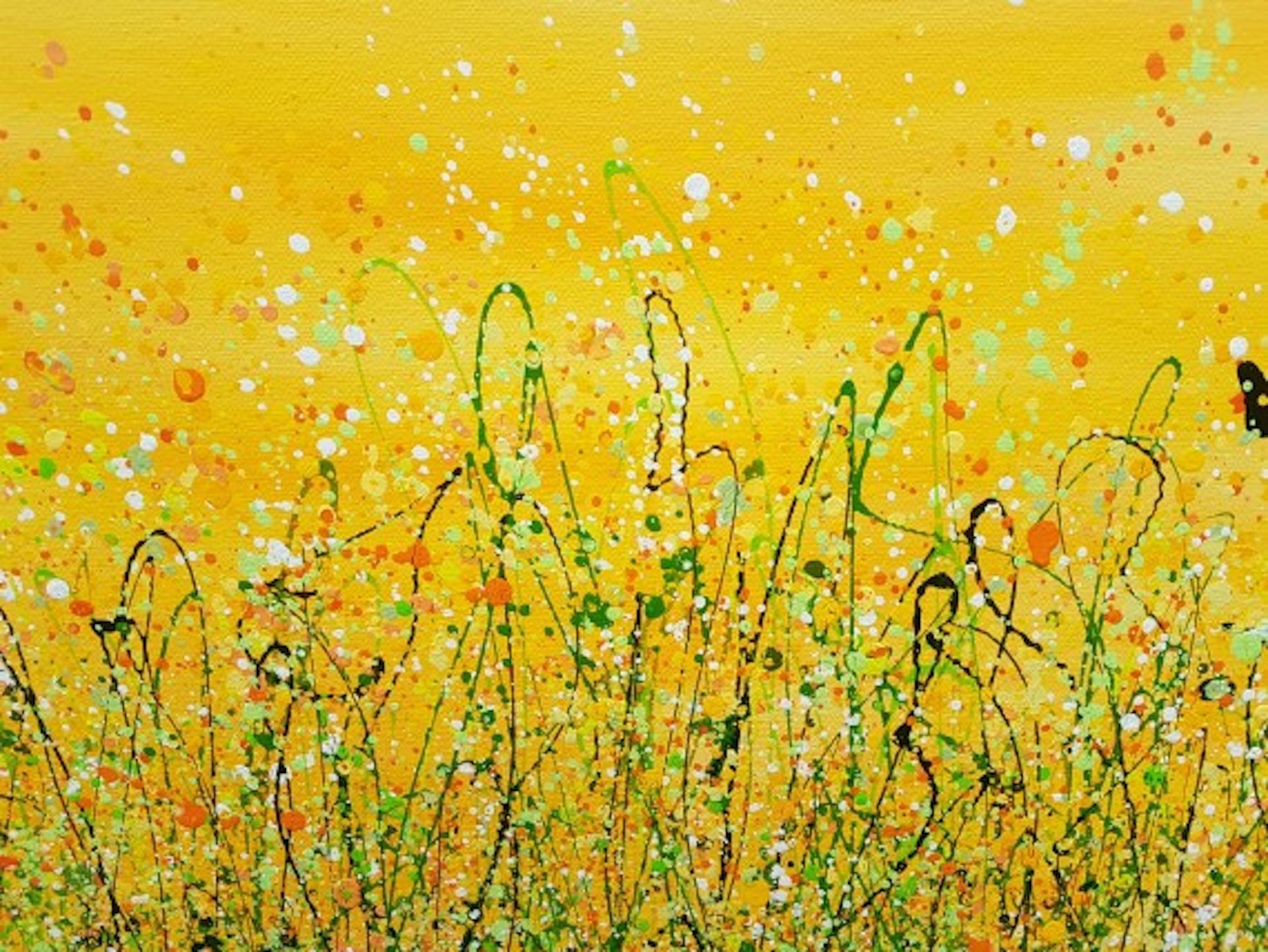 Bring Me Sunshine #5, Lucy Moore, Original Floral Landscape Painting, Affordable For Sale 2