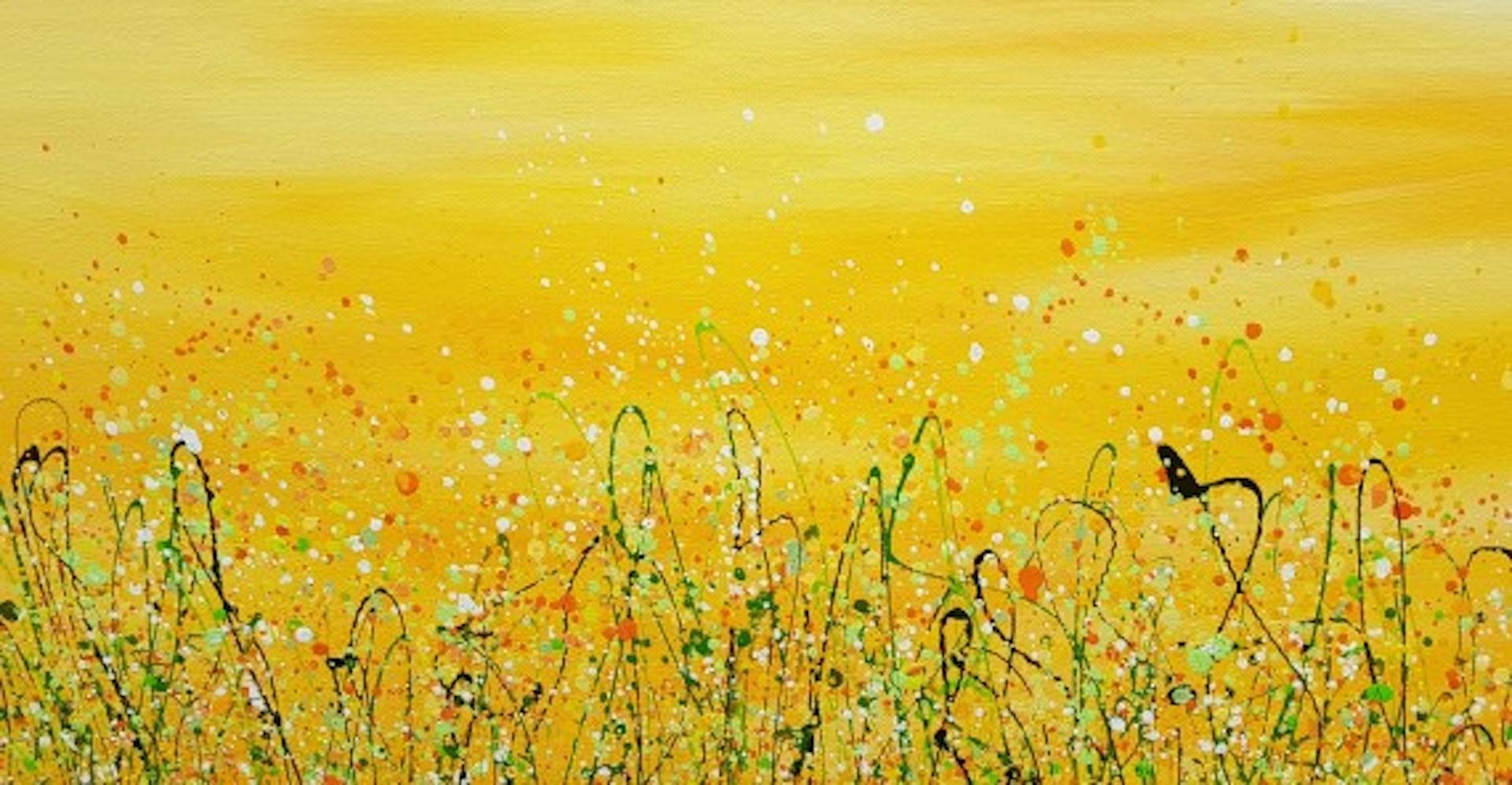 Bring Me Sunshine #5, Lucy Moore, Original Floral Landscape Painting, Affordable For Sale 3