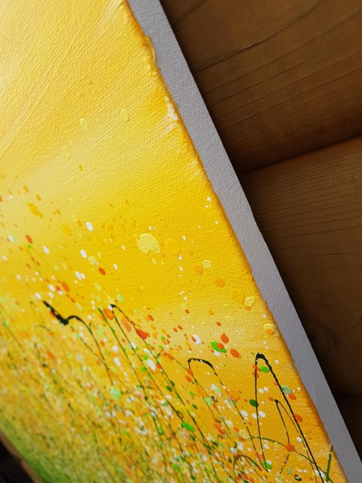 Bring Me Sunshine n° 5, Lucy Moore, peinture florale originale de paysage, abordable en vente 7