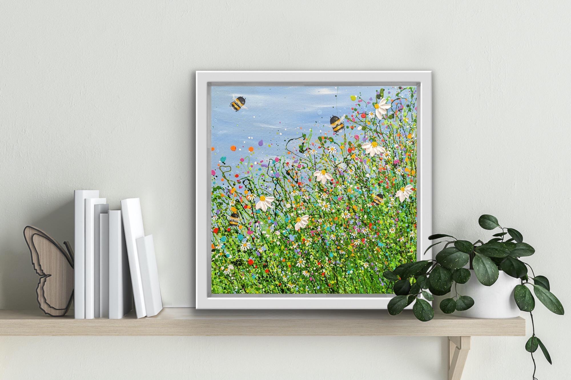 Bumbling Meadows 2, Abstract Floral Painting, Original Landscape Art, Nature 4