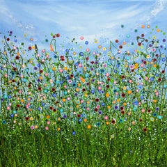 Chaotic Beauty #6 & Meadow Radiance #4, original painting, landscape