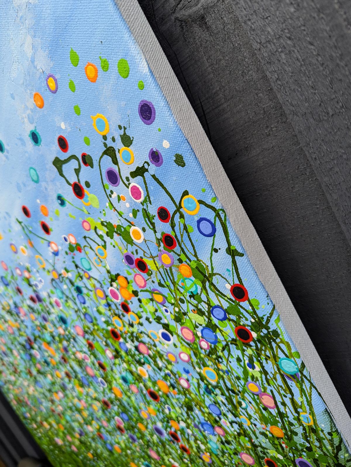 Chaotic Beauty #6 & Meadow Radiance #4, original painting, landscape For Sale 4
