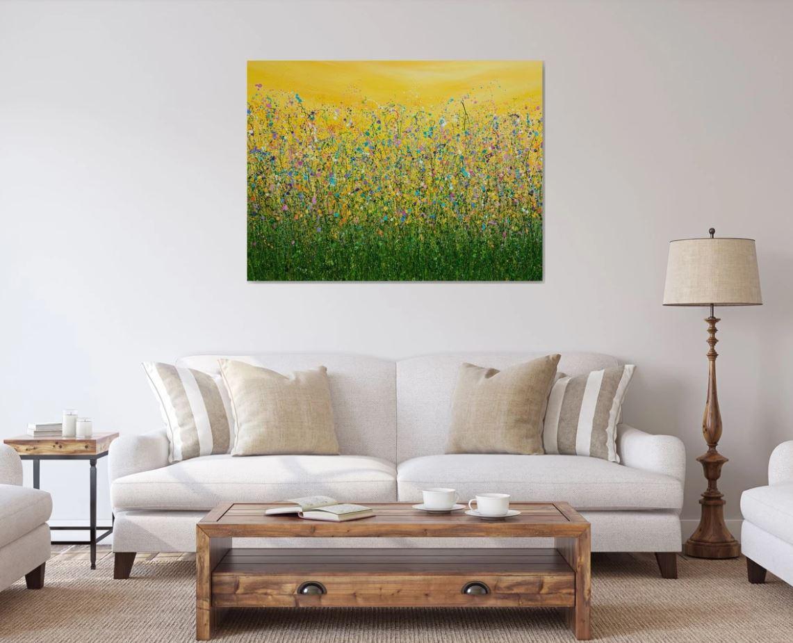Dreaming Of Yesterday, original painting, landscape, contemporary - Painting by Lucy Moore