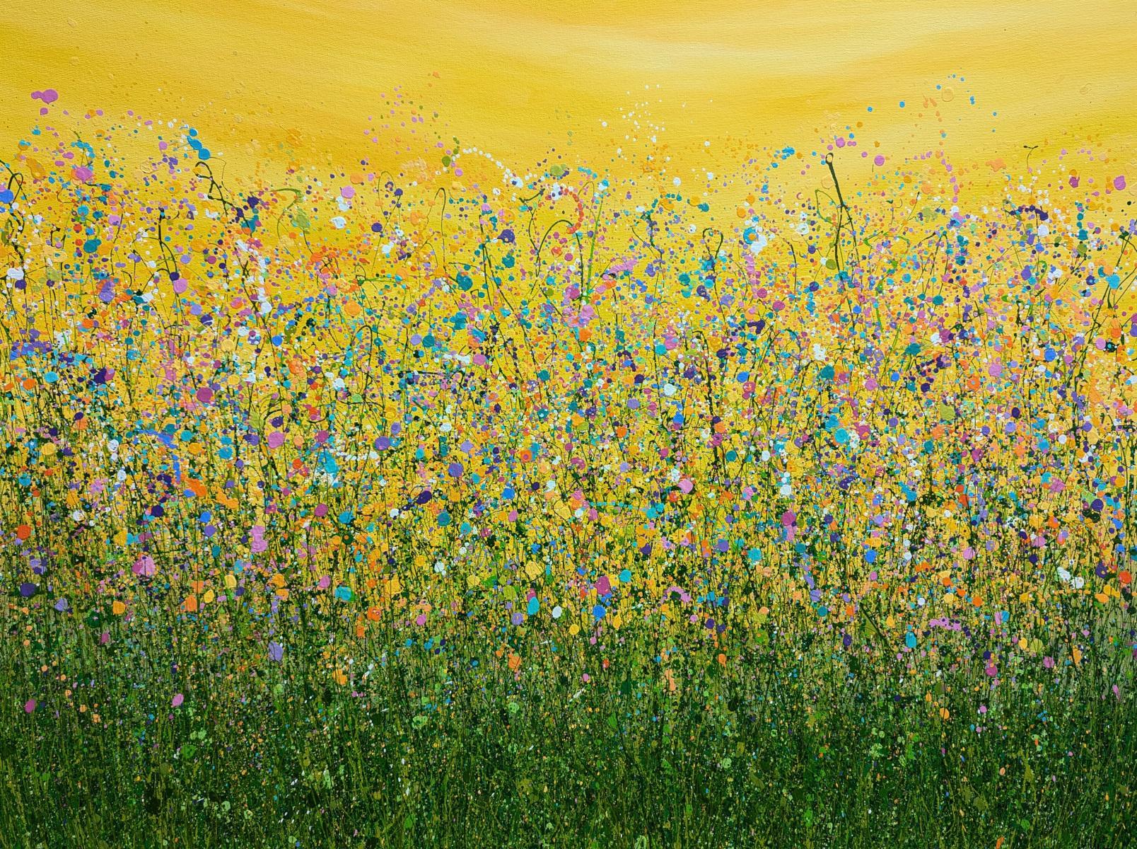 Lucy Moore Landscape Painting - Dreaming Of Yesterday, original painting, landscape, contemporary