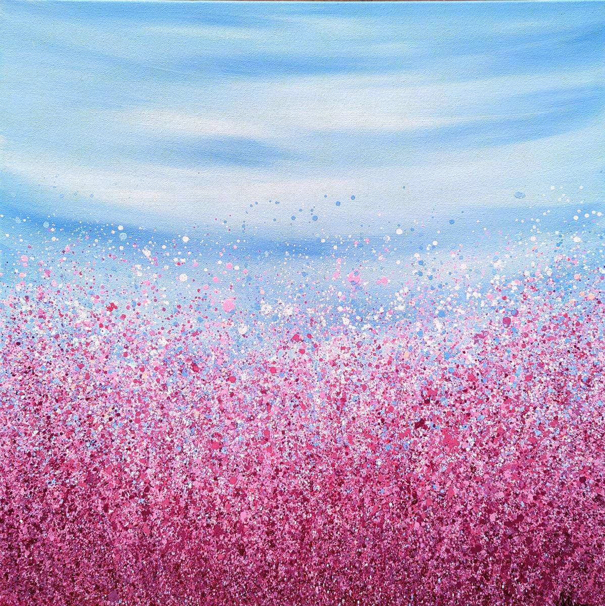 Lucy Moore Landscape Painting - Fuchsia Radiance #5
