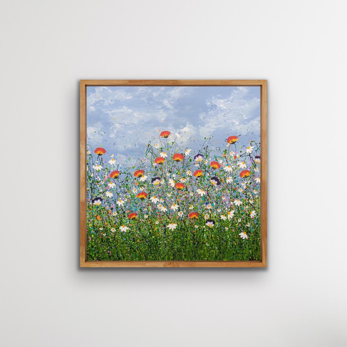 Glorious Meadow Bloom par Lucy Moore, art contemporain, peinture originale, floral en vente 2