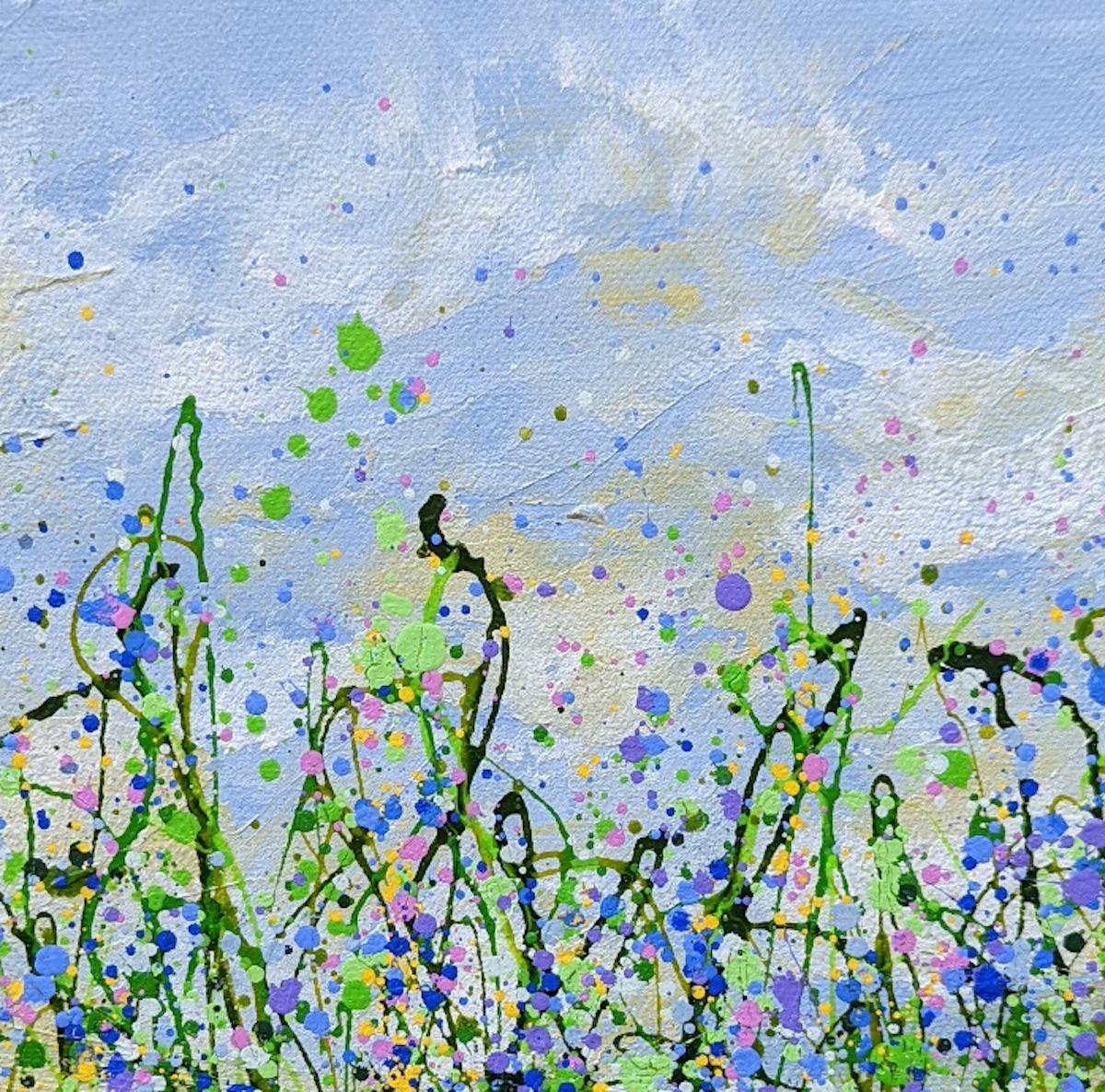 Hazy Bluebell Meadows, Lucy Moore, Pintura original, Arte contemporáneo en venta 4