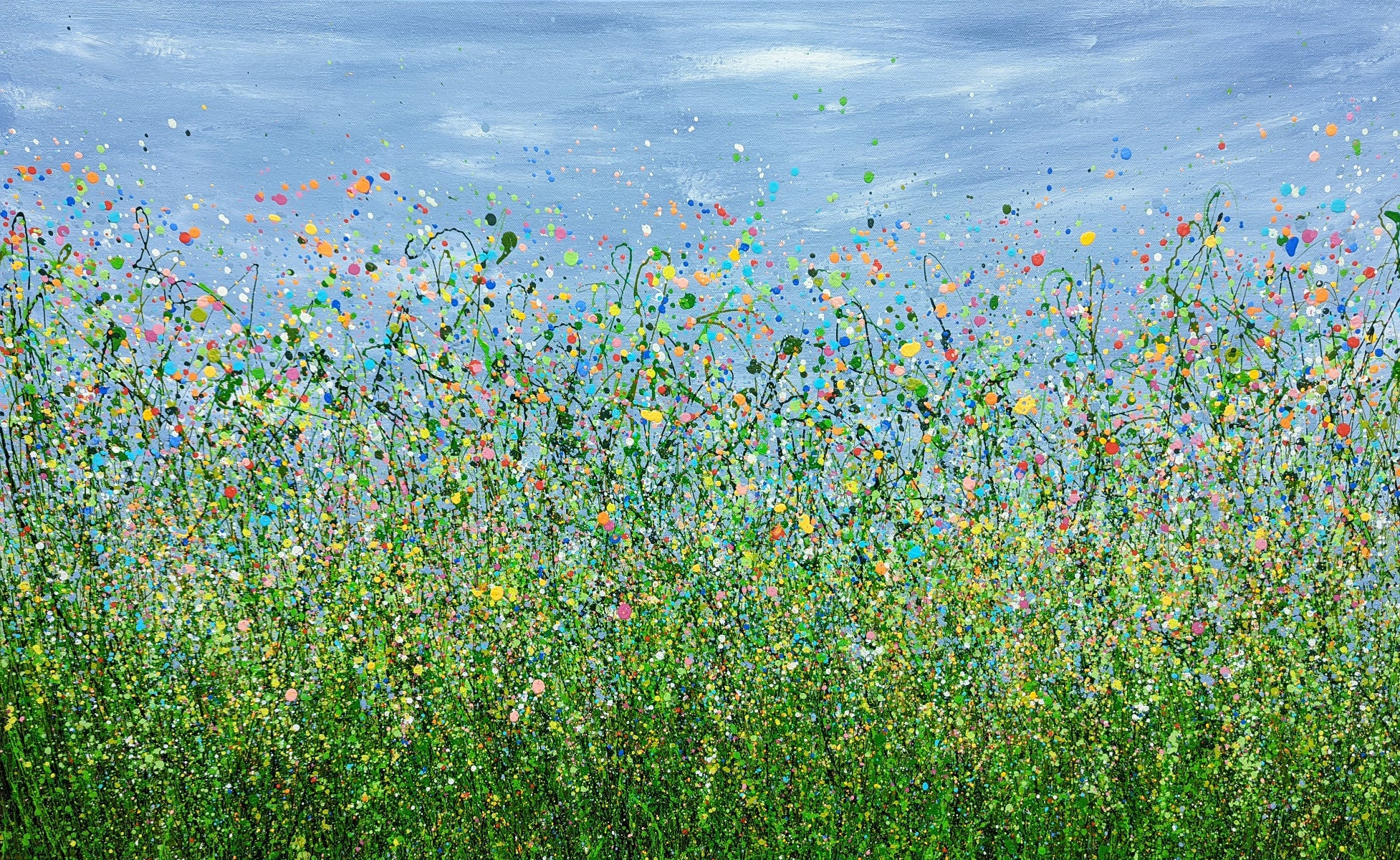 Last Call Of Summer Peinture abstraite de Lucy Moore, 2022