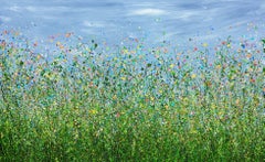 Last Call Of Summer Abstract Painting by Lucy Moore, 2022