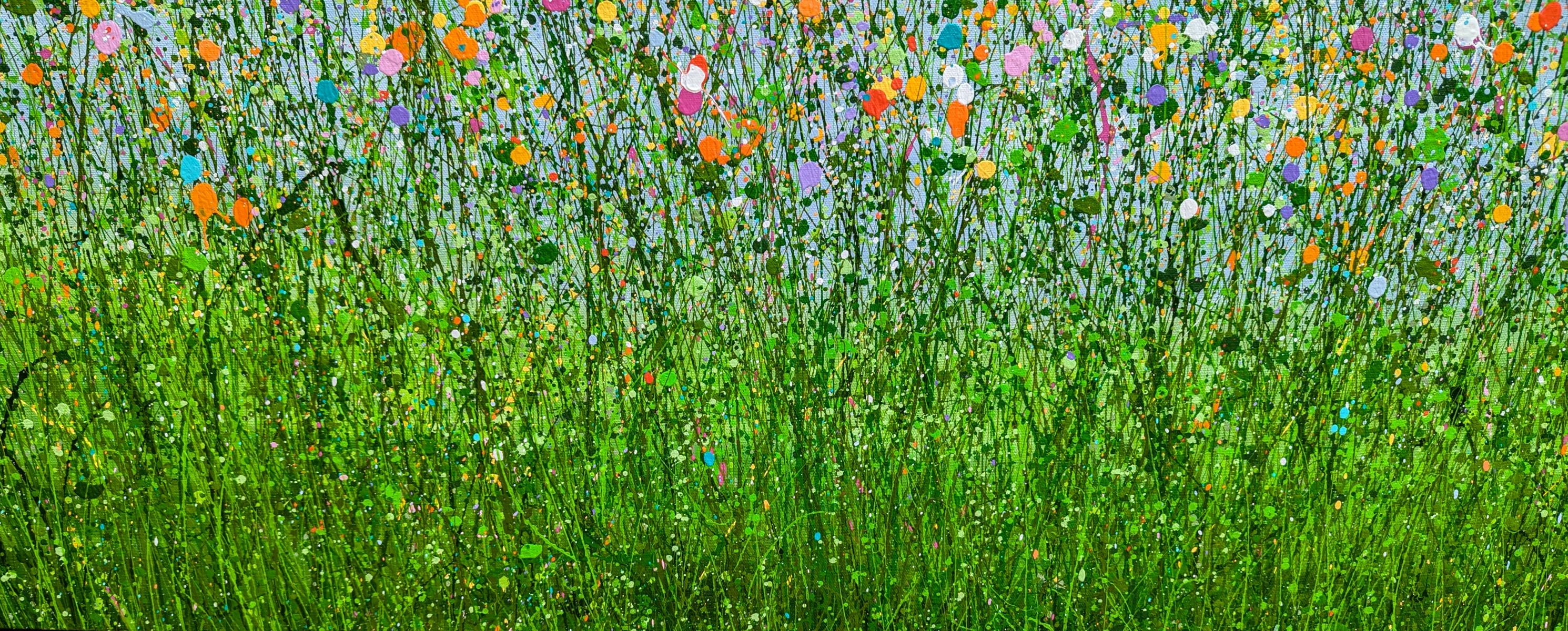 Lost In A World Of Colour, original painting, landscape, contemporary - Painting by Lucy Moore