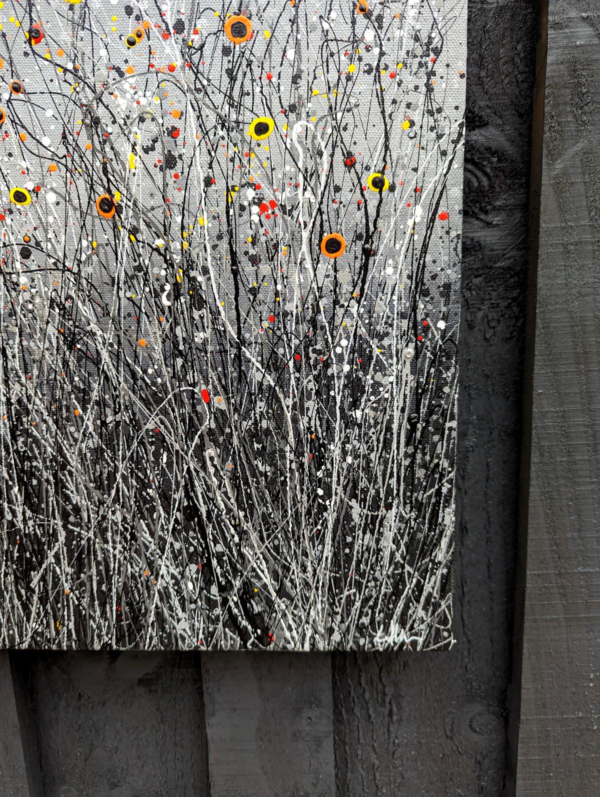 Lucy Moore, Let There Be Light #17, peinture de paysage de style Jackson Pollock en vente 3