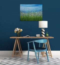 Lucy Moore, Remember Me #3, Affordable Painting, Landscape Meadow Painting