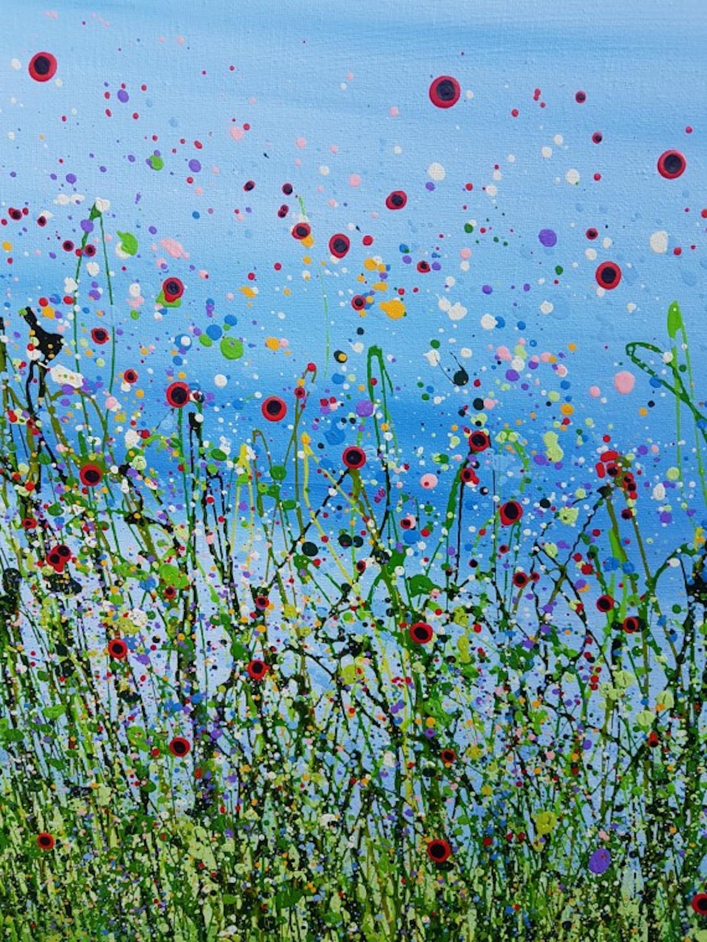 Lucy Moore, Remember Me #3, Affordable Painting, Landscape Meadow Painting For Sale 5