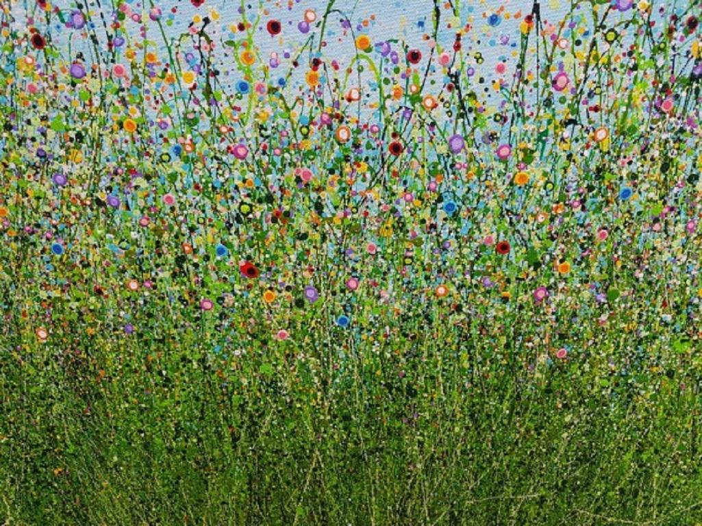 Lucy Moore, Wild Popping Meadows #16, Original semi-abstract painting For Sale 1