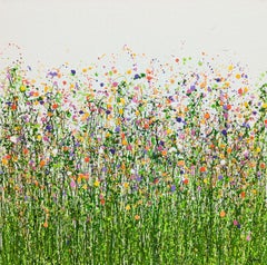 Pradera Cascada, pintura original, paisaje, contemporáneo