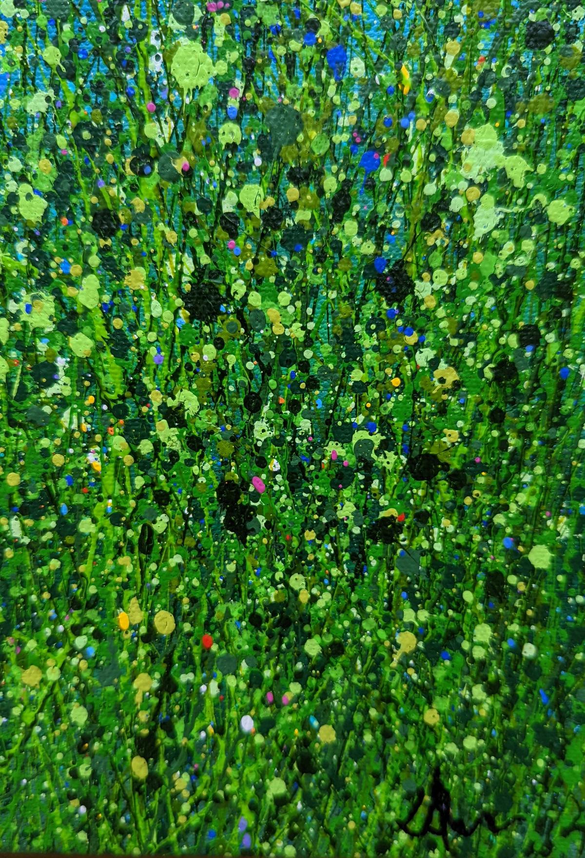 Meadow Radiance #2 von Lucy Moore, Meadow Painting, Floral Art, Landschaftskunst im Angebot 5