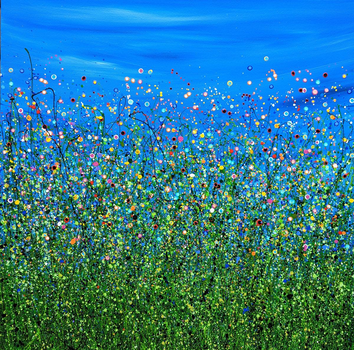 Meadow Radiance #2 by Lucy Moore, Meadow painting, Floral art, Landscape art