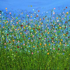Meadow Radiance #4 and Turquoise Chaos #4, Set of 2, original painting
