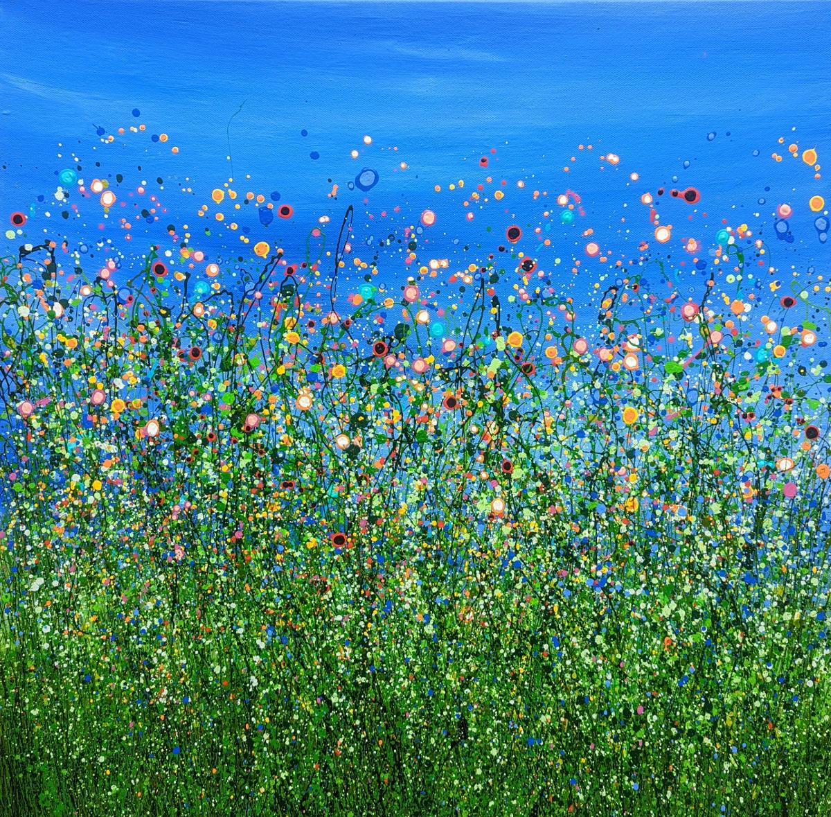 Landscape Painting di Lucy Moore - Radiosità del prato