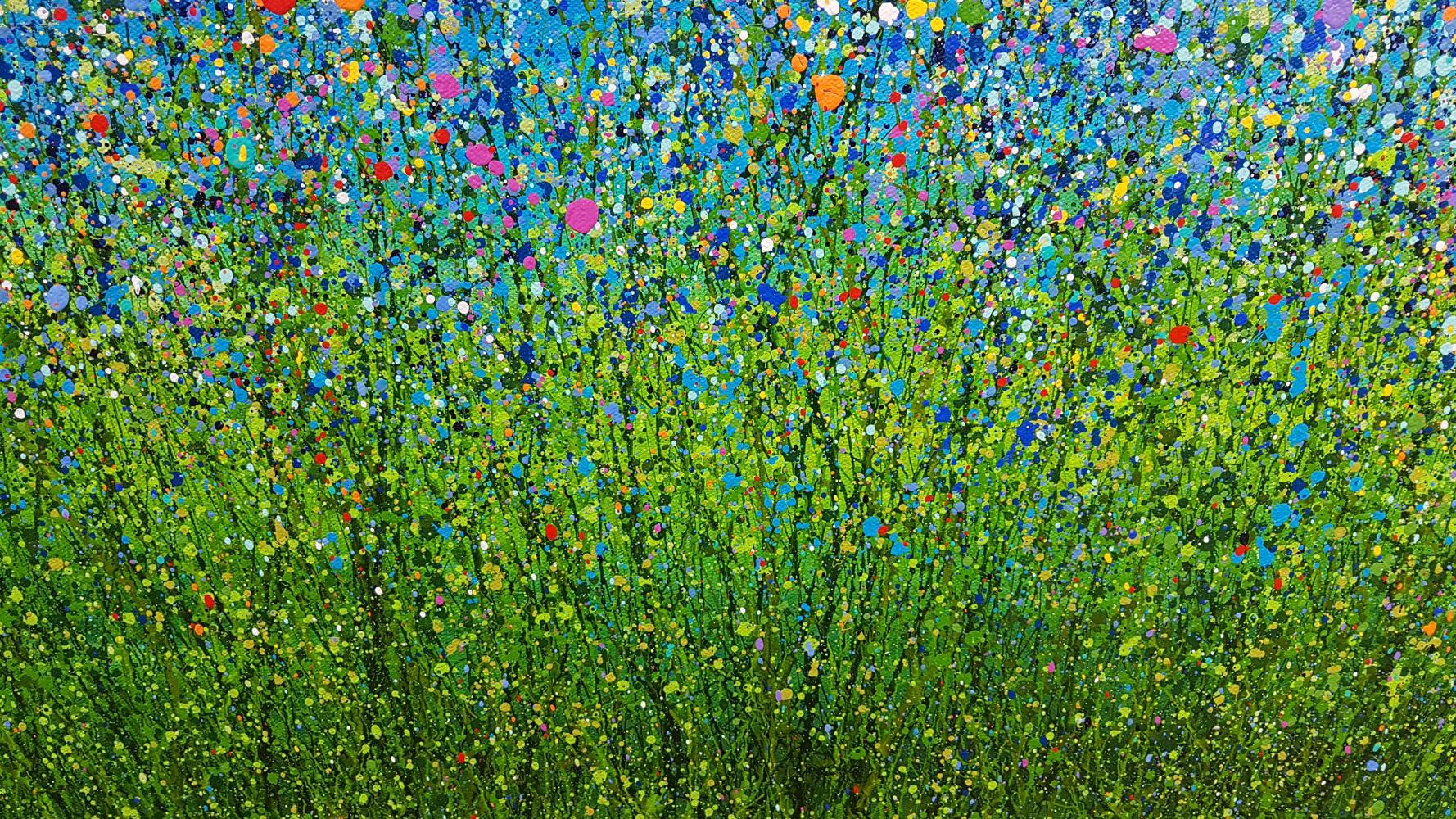 Midnight Serenity #3 - Abstract Painting by Lucy Moore