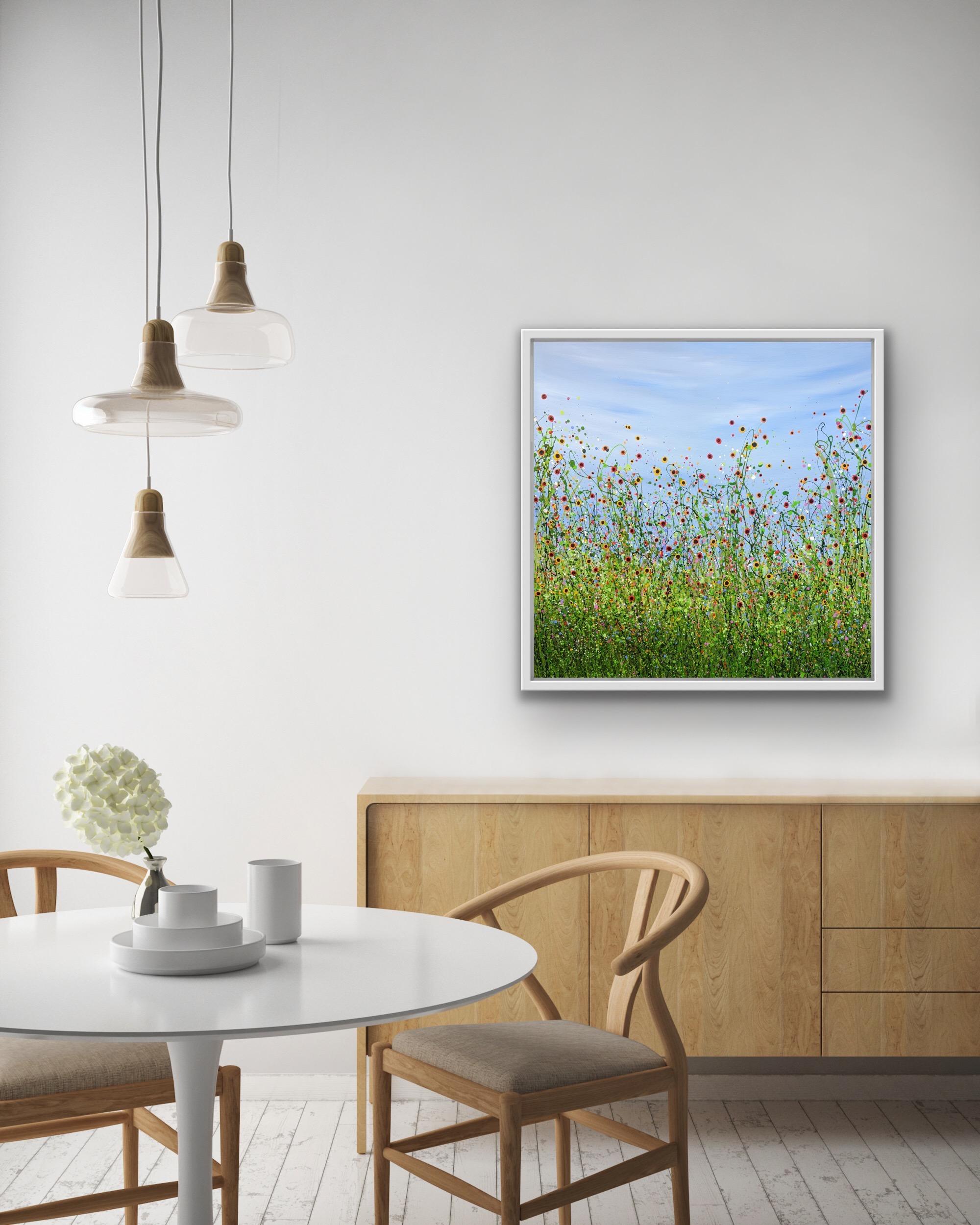 Morning Popping Meadows #20, Semi Abstract Expressionist Style Landscape Art 5