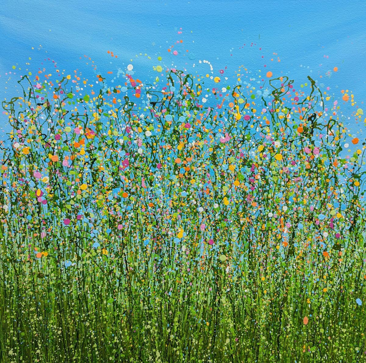 Natures Kaleidoscope - #2, original painting, landscape, contemporary - Painting by Lucy Moore