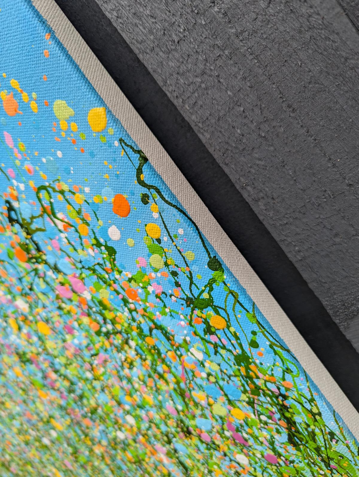 Natures Kaleidoscope - #2, original painting, landscape, contemporary - Blue Landscape Painting by Lucy Moore