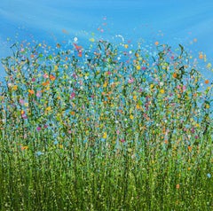 Lucy Moore - Natures Kaleidoscope - #2, original painting, landscape, contemporary Natures Kaleidoscope - #2, original painting, landscape, contemporary