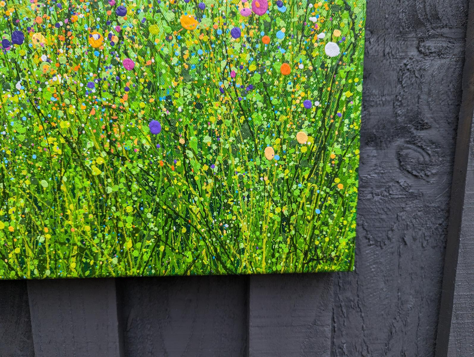 Caleidoscopio de la Naturaleza, pintura original, paisaje, contemporáneo - Painting de Lucy Moore