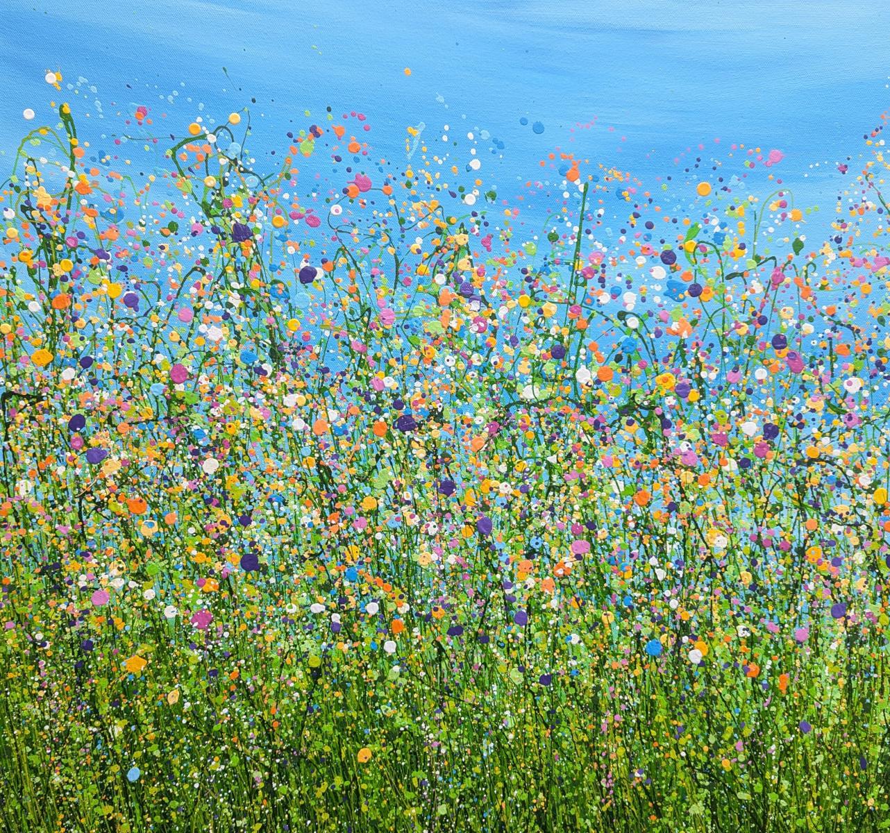 Caleidoscopio de la Naturaleza, pintura original, paisaje, contemporáneo en venta 3