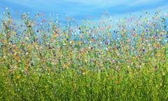 Caleidoscopio della natura, dipinto originale, paesaggio, contemporaneo