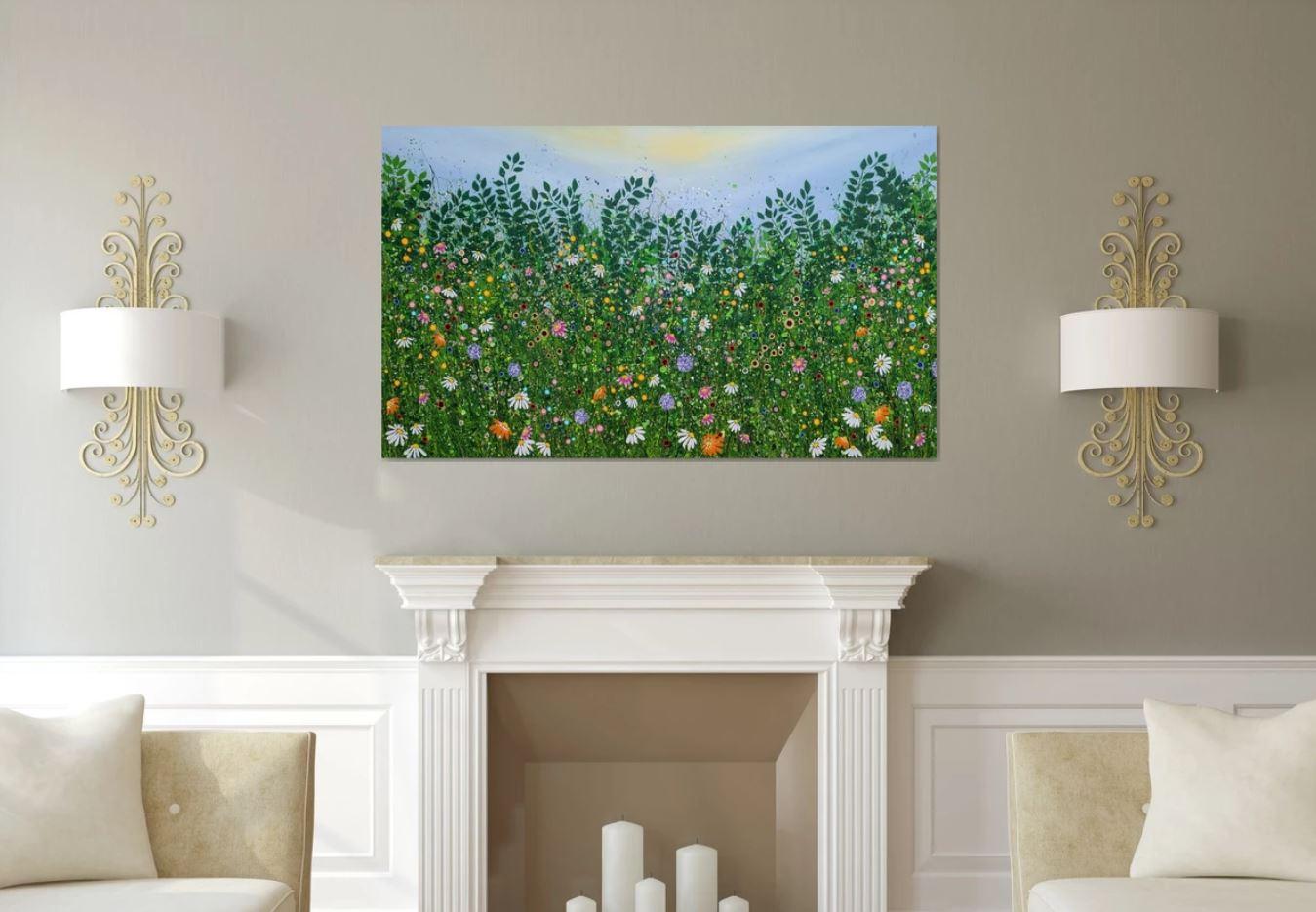 Natures Rebellion, peinture originale, paysage, art contemporain - Painting de Lucy Moore