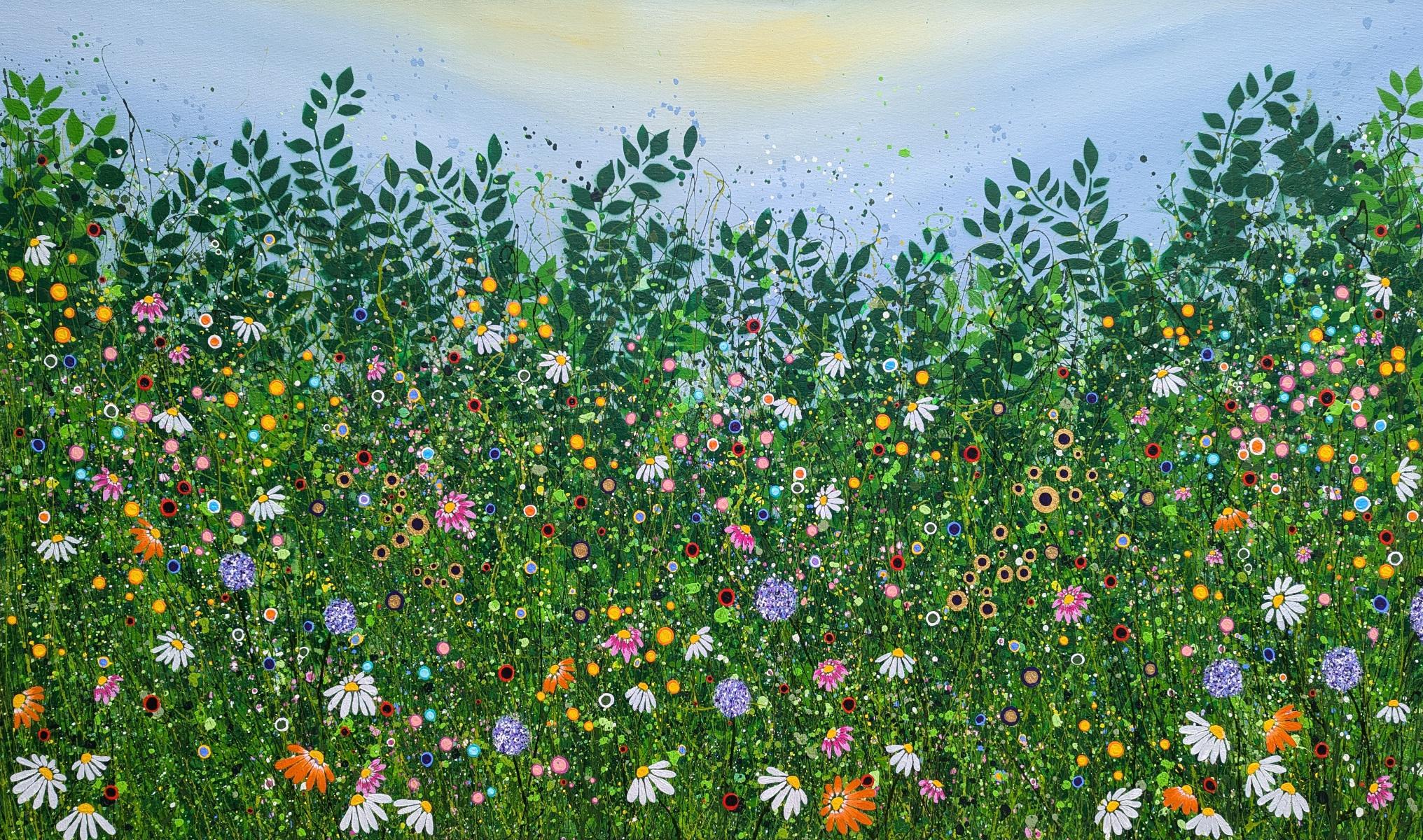 Landscape Painting Lucy Moore - Natures Rebellion, peinture originale, paysage, art contemporain