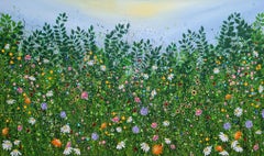 Nature Rebellion, quadro originale, paesaggio, arte contemporanea