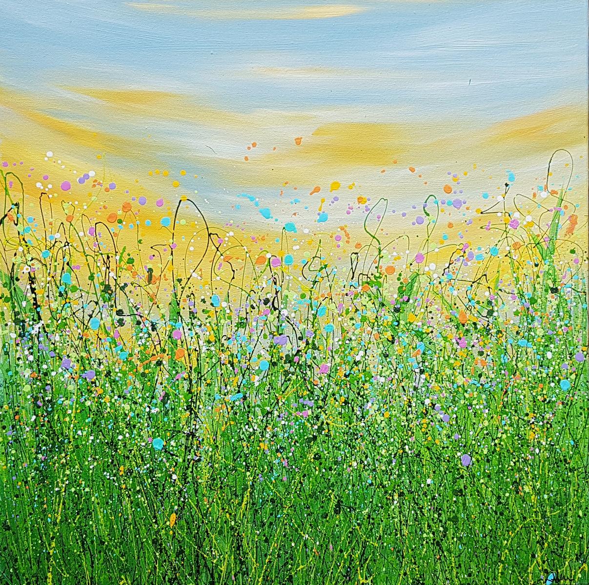 Landscape Painting di Lucy Moore - Pastelli all'alba