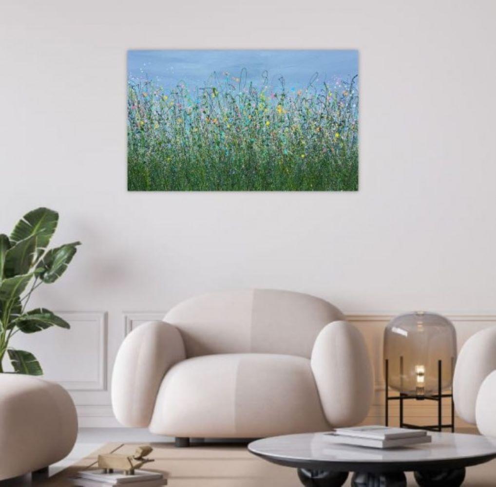 Serendipity #6, Pintura original abstracta, paisaje colorido 2