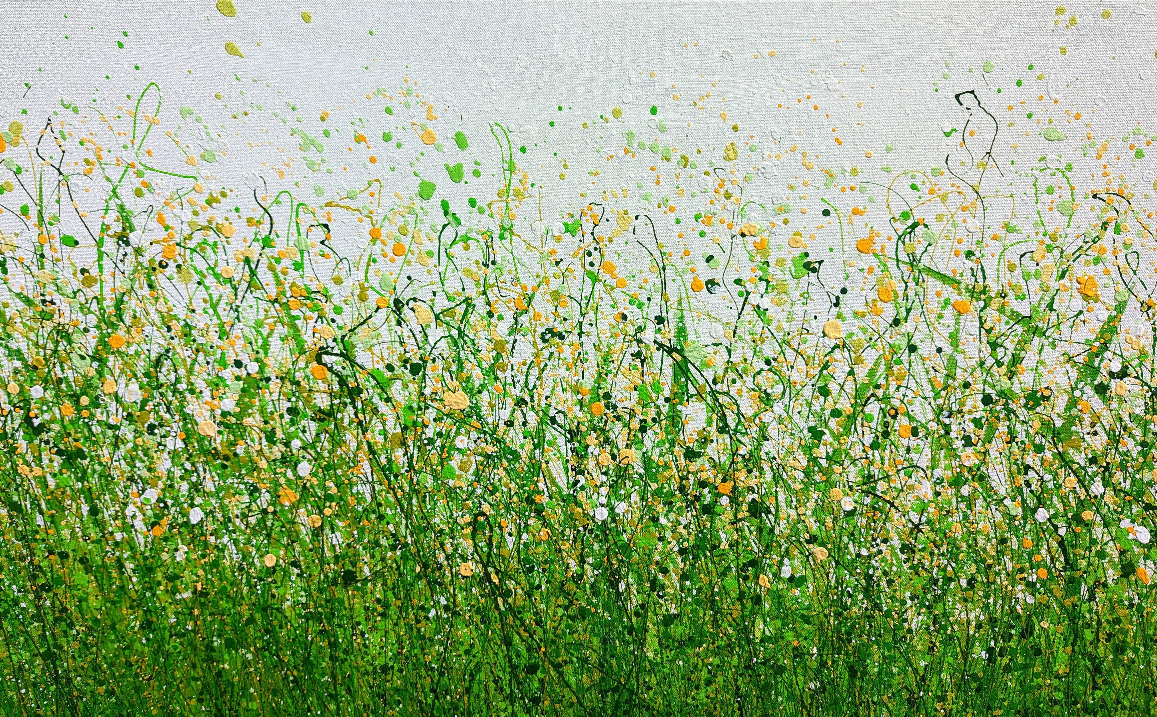 Prato sereno #3, Pittura, Acrilico su tela - Painting Astratto di Lucy Moore