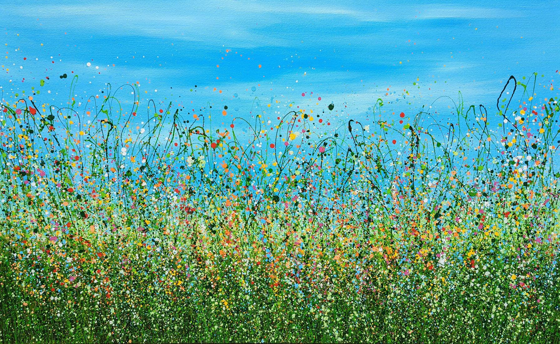 Lucy Moore Abstract Painting – Step in die Vertrautheit
