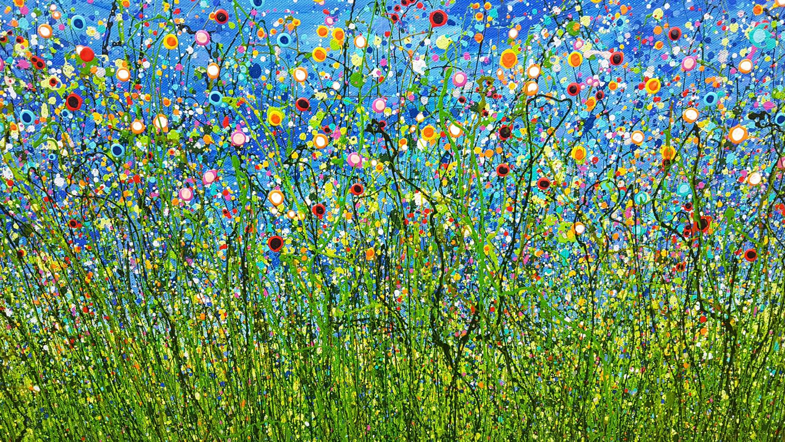 Summer Luminescence - Abstract Painting by Lucy Moore
