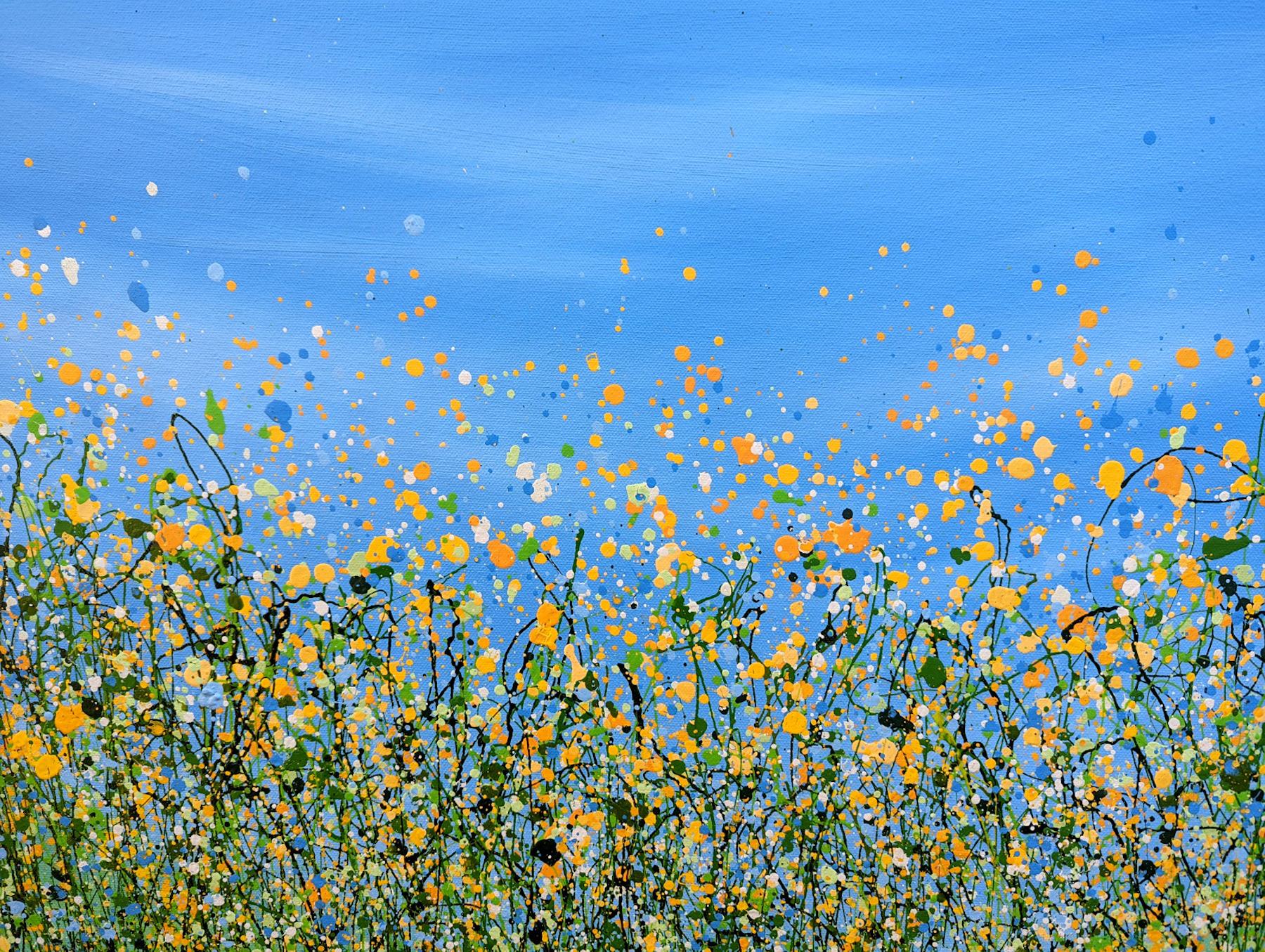 Sunny Side Up #3, Abstraktes expressionistisches Landschaftsgemälde, Meadow Painting im Angebot 3