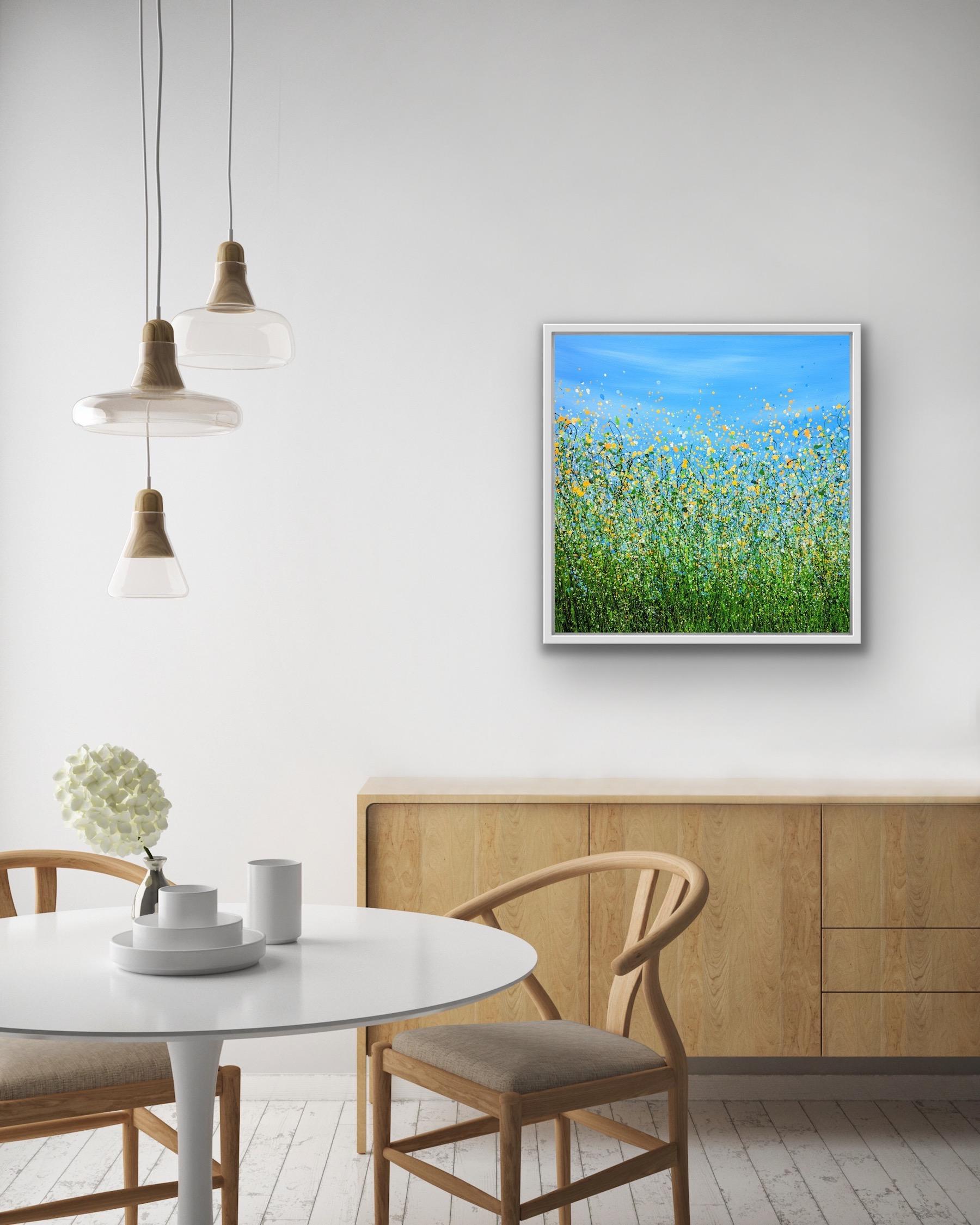 Sunny Side Up #3, Abstraktes expressionistisches Landschaftsgemälde, Meadow Painting im Angebot 5