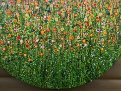 Sunset Meadows, original painting, landscape, contemporary