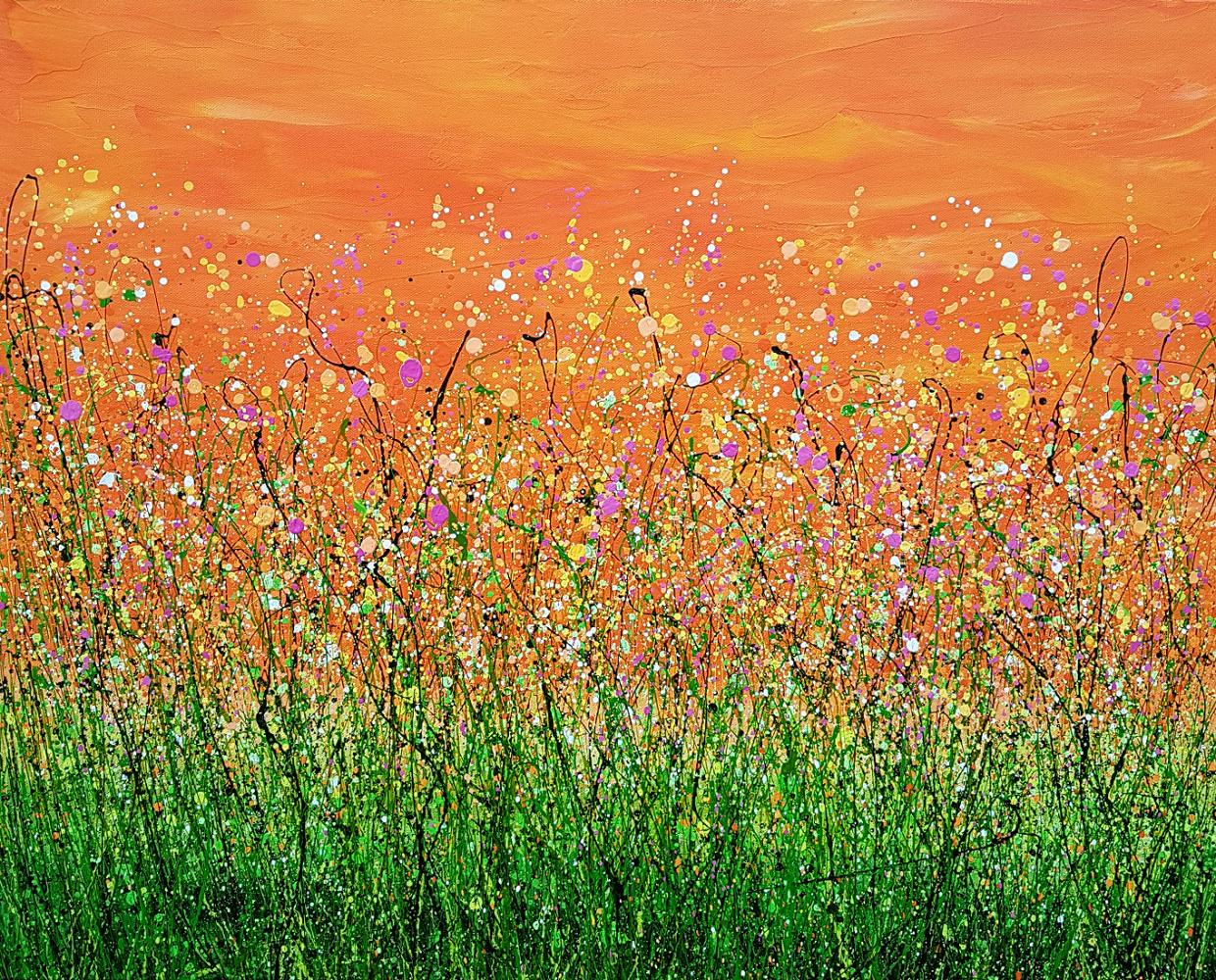 Abstract Painting di Lucy Moore - Sogno di mandarino #6