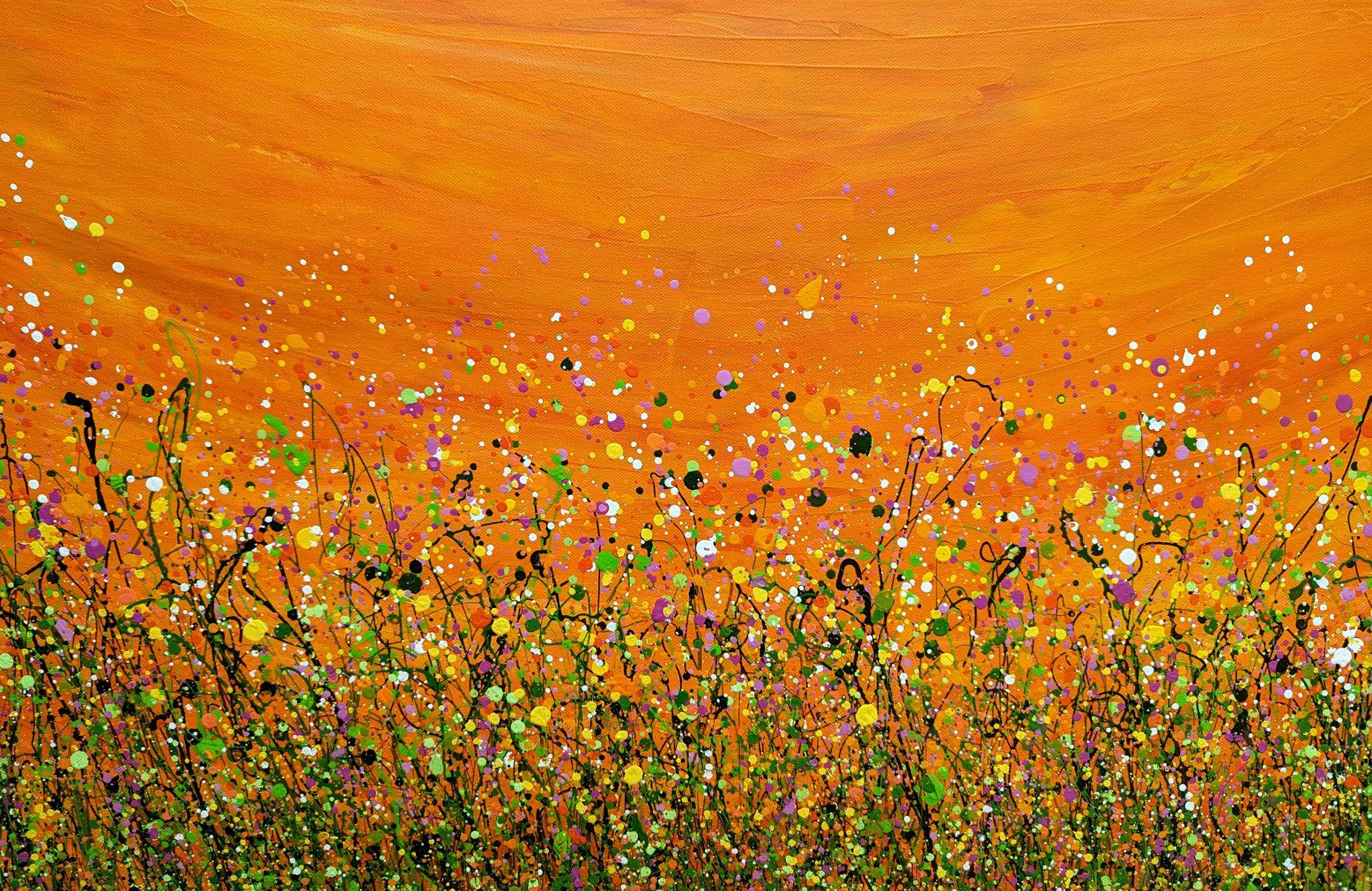 Sogno di mandarino #8, Pittura, Acrilico su tela - Painting di Lucy Moore