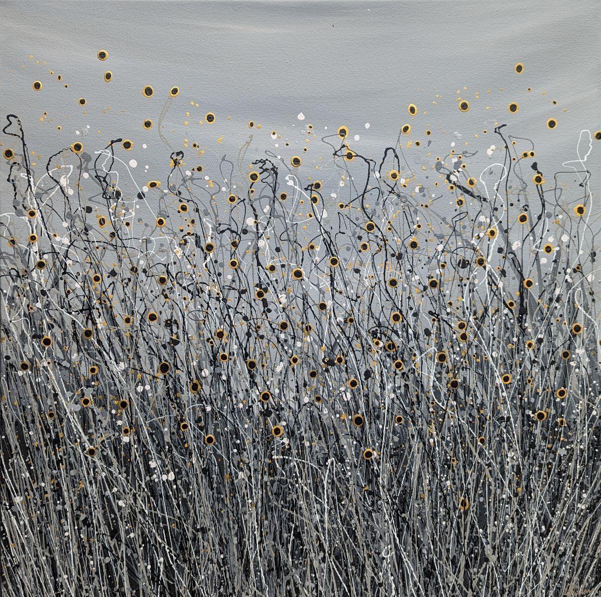 There Is A Light That Never Goes Out #2, landscape, contemporary - Painting by Lucy Moore