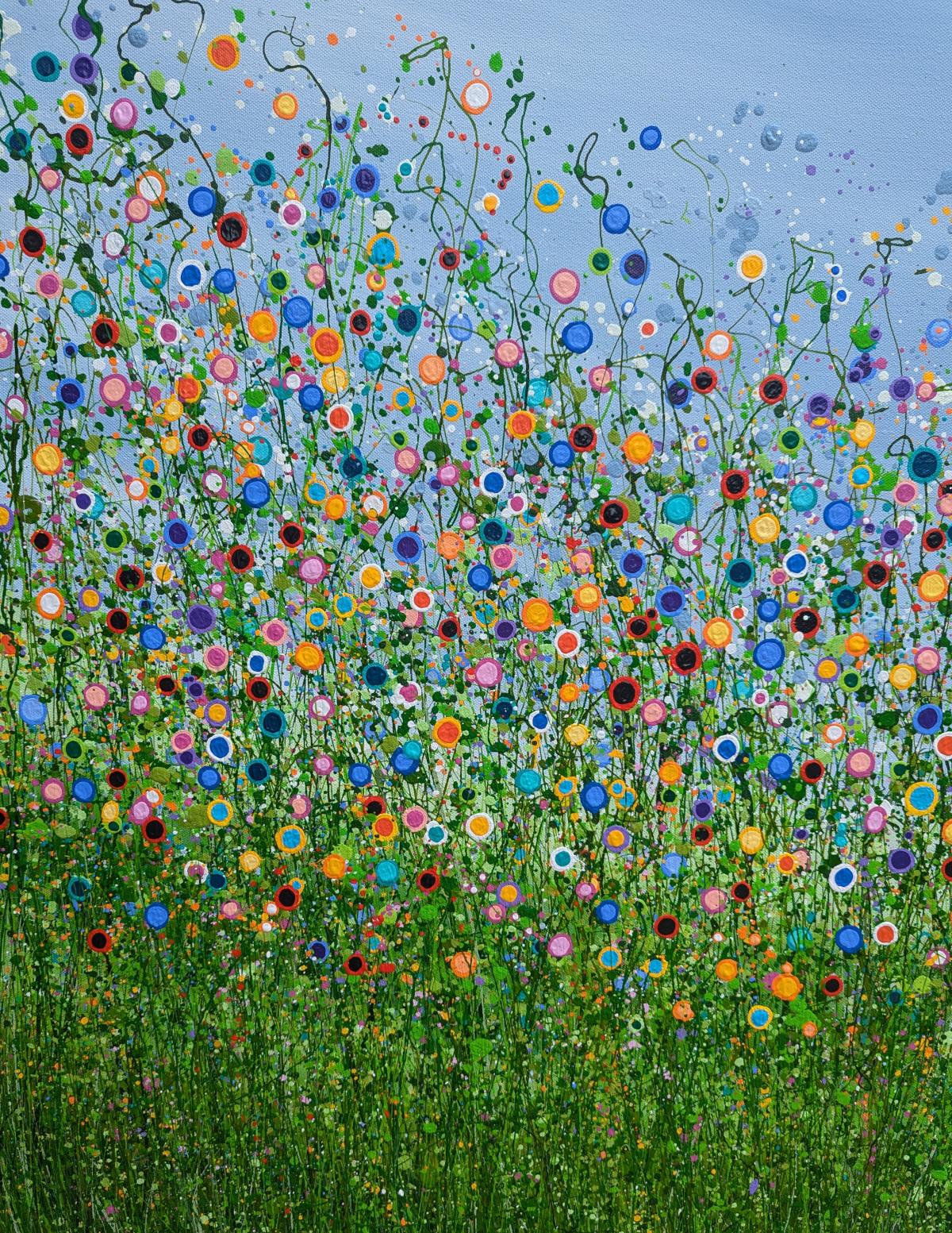 Thriving Amongst The Chaos, Originalgemälde, Landschaft, zeitgenössisch (Zeitgenössisch), Painting, von Lucy Moore